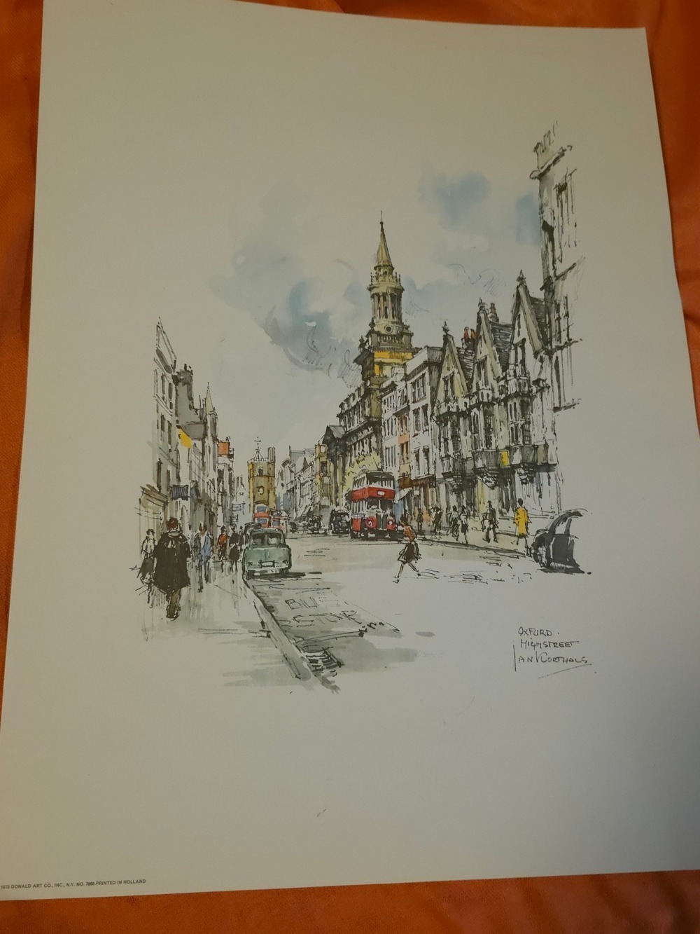 4/$25 Deal! Vintage Oxford High Street Scene From London